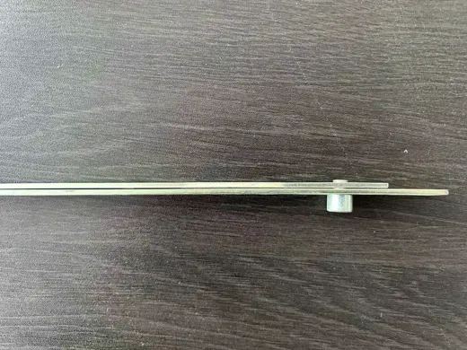 Espagnolette drive, chamfered gearbox, mushroom cams