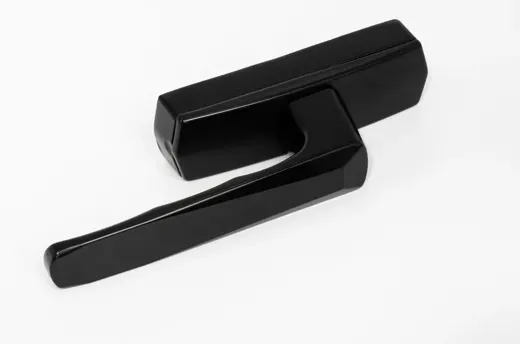Gloss black window handle