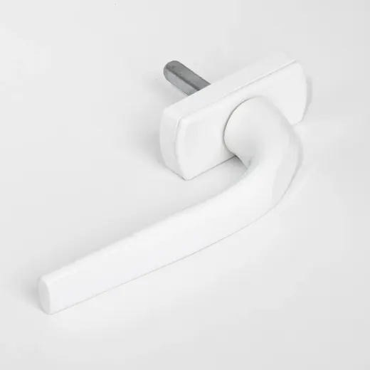 White window handle, round neck