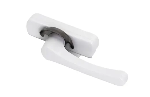 White sliding-window latch handle