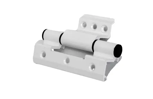 Hinge in white and black