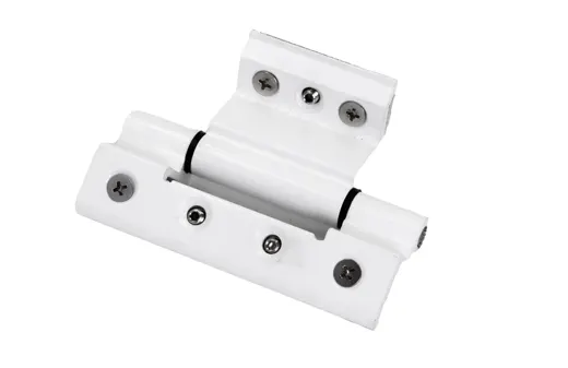 White adjustable hinge, multi-screw