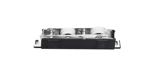 Twin roller, narrow black base