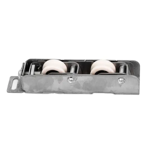 Twin roller, dark die-cast housing